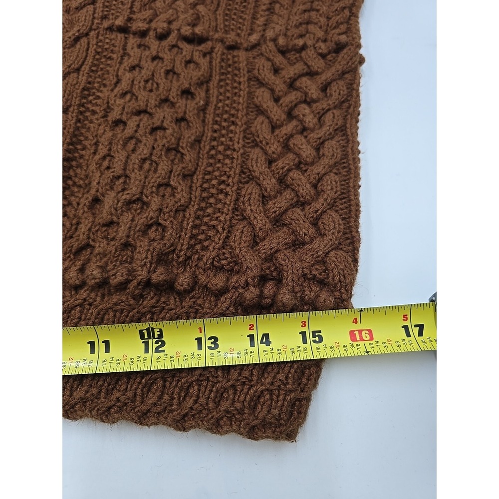 Cie Internationale Express Hand‎ Knitted Chunky XS Colonial Fall Sweater Cottage - Picture 14 of 16
